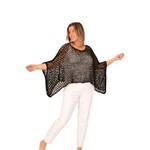 Catherine Lillywhites Ribbon Knit Cover Up in Black