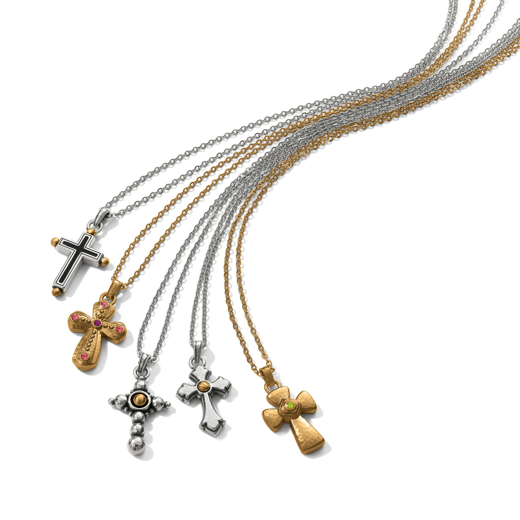 Brighton Majestic Royal Cross Reversible Necklace