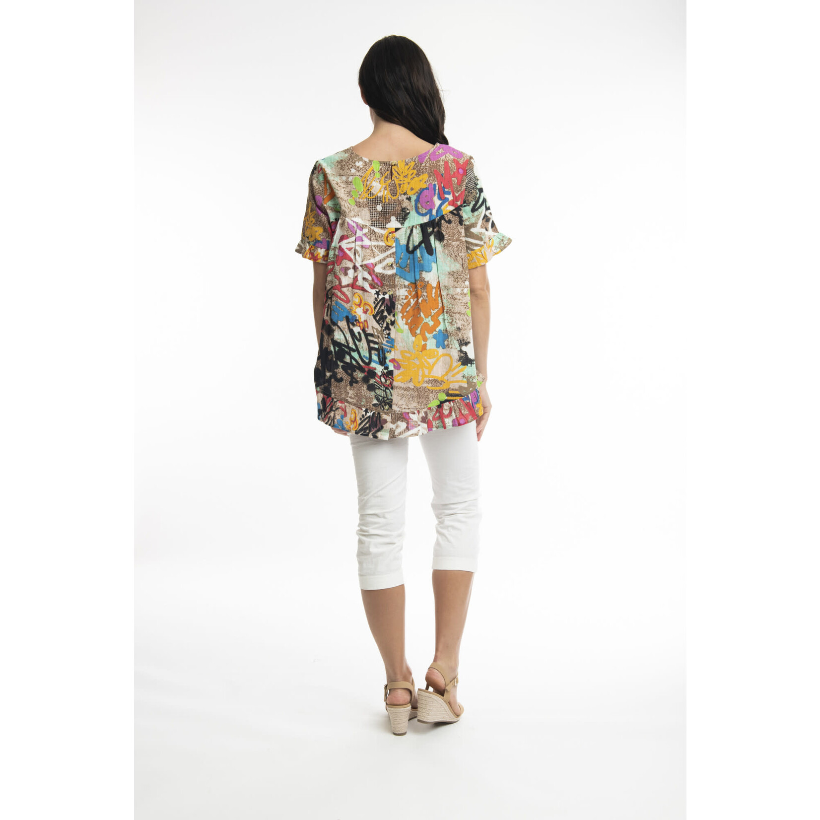 Orientique Rineia Top with Frill