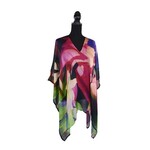 Niall Floral Viscose Poncho