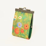 Cathayana Artist Painting Prints Card Holder w/ RFID in Klimt Flower Farm
