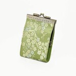 Cathayana Brocade Cherry Blossom Card Holder w/ RFID in Light Green