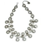 The Ancient Bazaar Spiraled Pewter Necklace