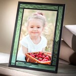 Green Stained Glass Picture Frame 4x6