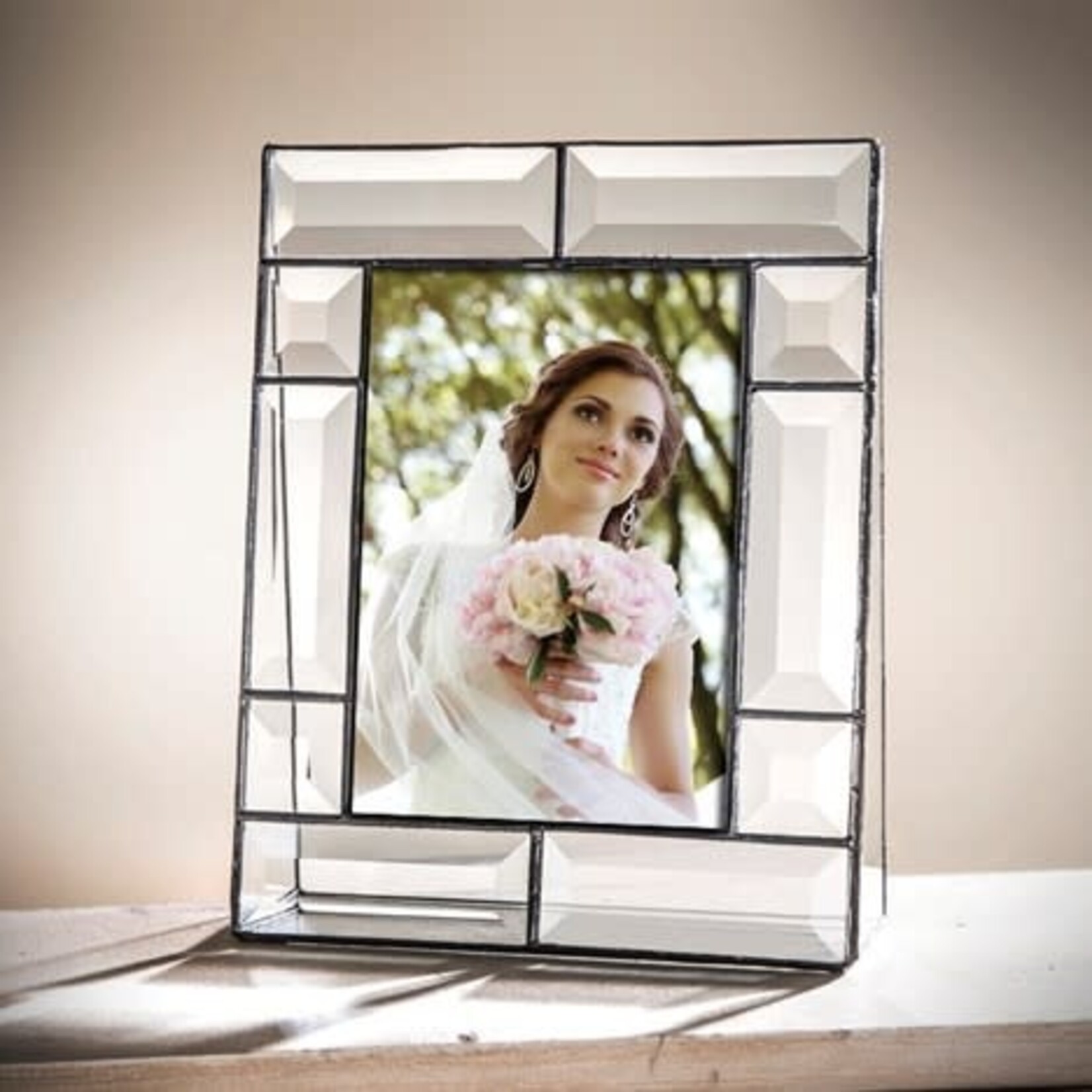 J Devlin Glass Beveled Glass Picture Frame 5x7 Vertical