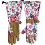 Womanswork Cottage Rose Arm Saver Garden Gloves | Medium