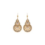 Amina Gold Medallion Earring