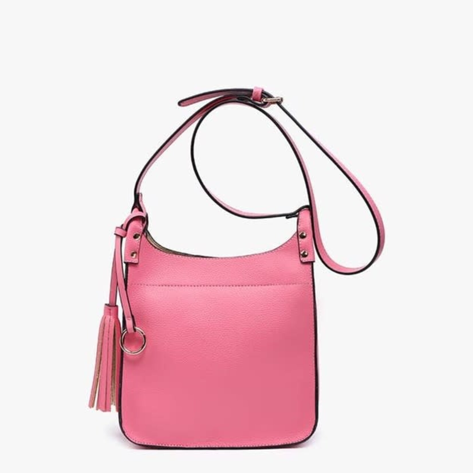 Jen & Co Lucinda Square Crossbody w/ Tassels in Bubblegum