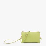 Jen & Co DNR Riley Vegan Leather Double-Sided Wristlet/Crossbody - Avocado (AVO)