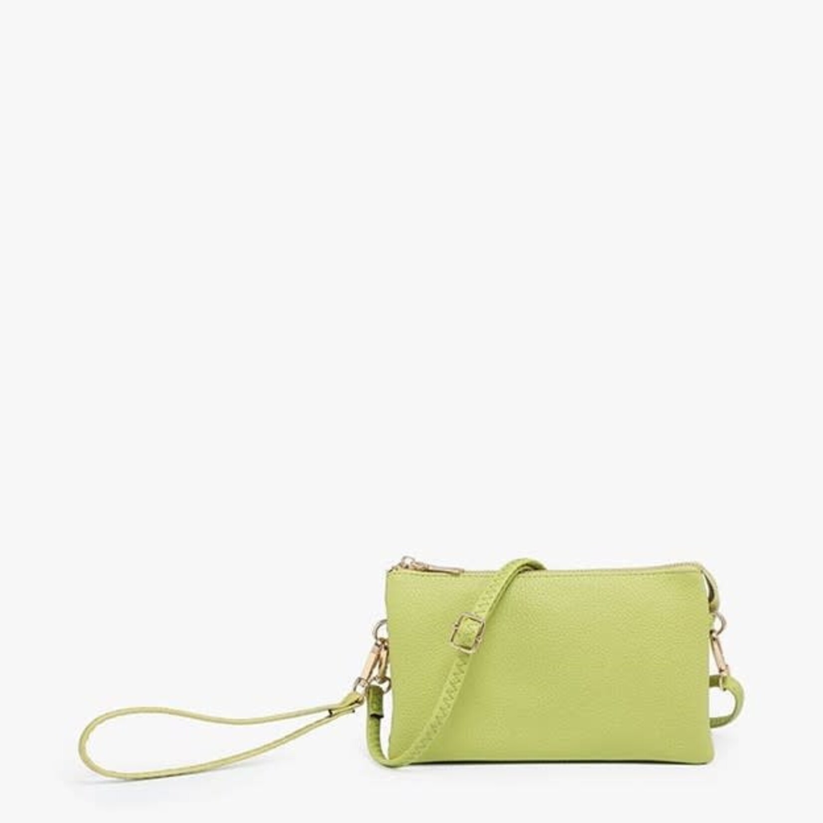 Jen & Co DNR Riley Vegan Leather Double-Sided Wristlet/Crossbody - Avocado (AVO)