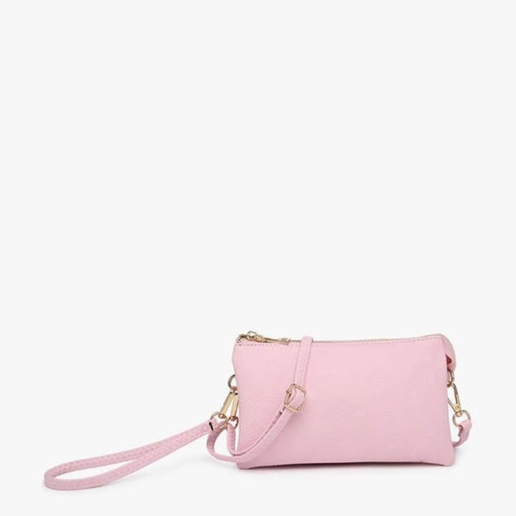 Jen & Co Riley Vegan Leather Double-Sided Wristlet/Crossbody - Ballet (BLT)