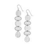 Brighton Palm Canyon Long French Wire Earrings - Silver