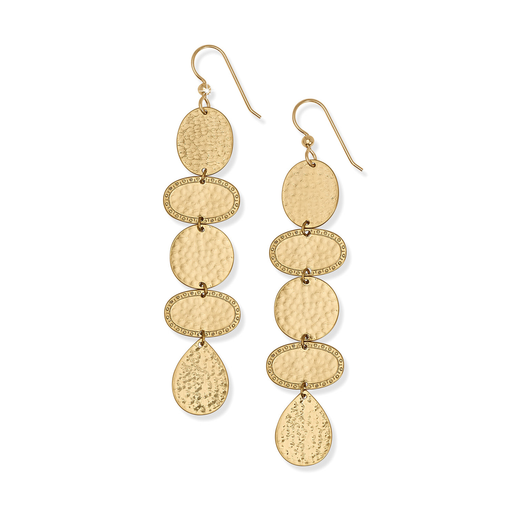 Brighton Palm Canyon Long French Wire Earrings - Gold