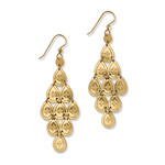Brighton Palm Canyon Teardrop French Wire Earrings - Gold