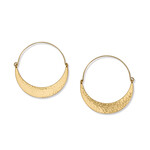 Brighton Palm Canyon Large Hoop Earrings - Gold