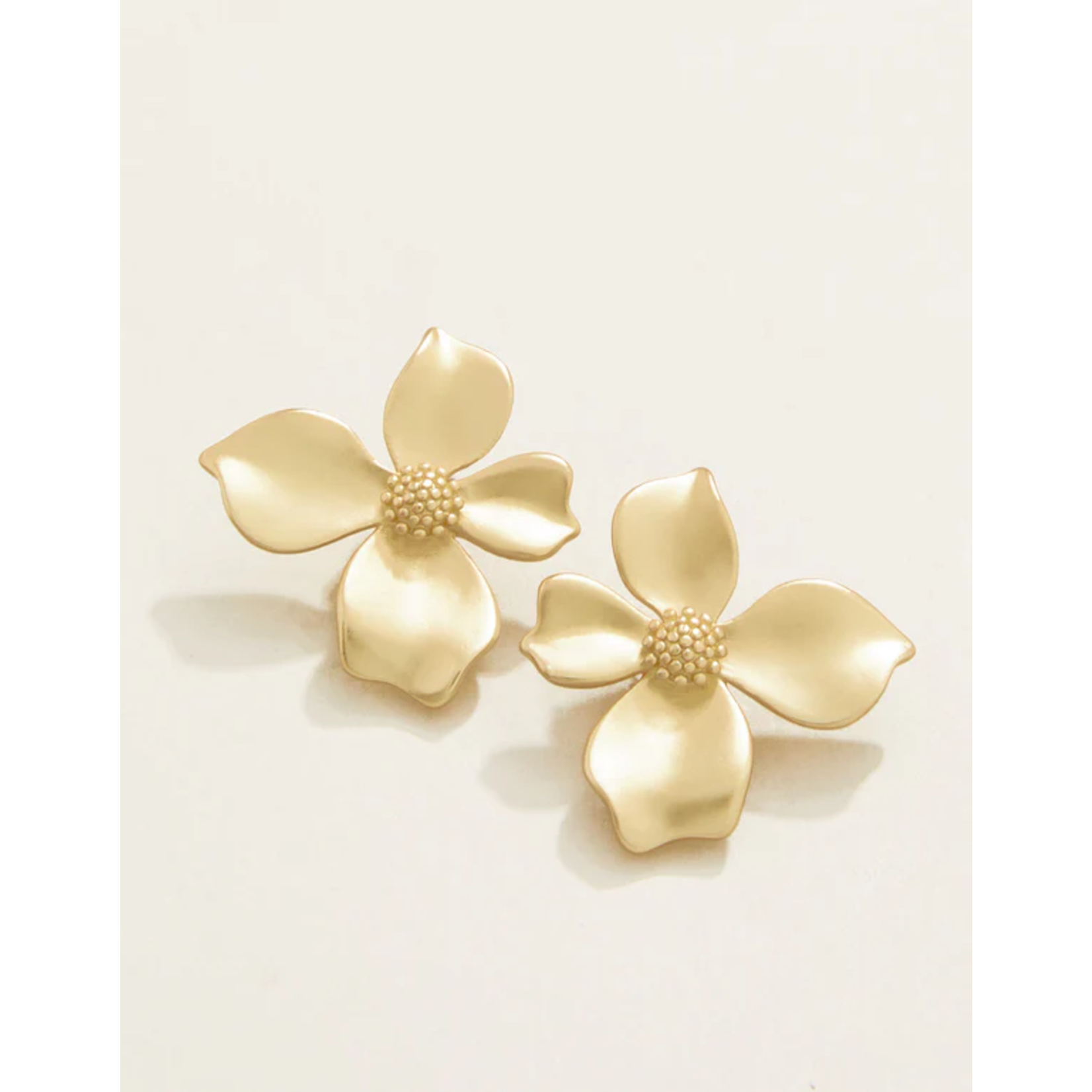 Spartina Wallflower Stud Earrings Gold
