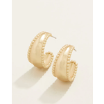 Spartina Milly Hoop Earrings Gold
