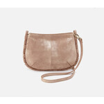 HOBO Phoebe Soft Metallic Leather Crossbody in Gilded Beige
