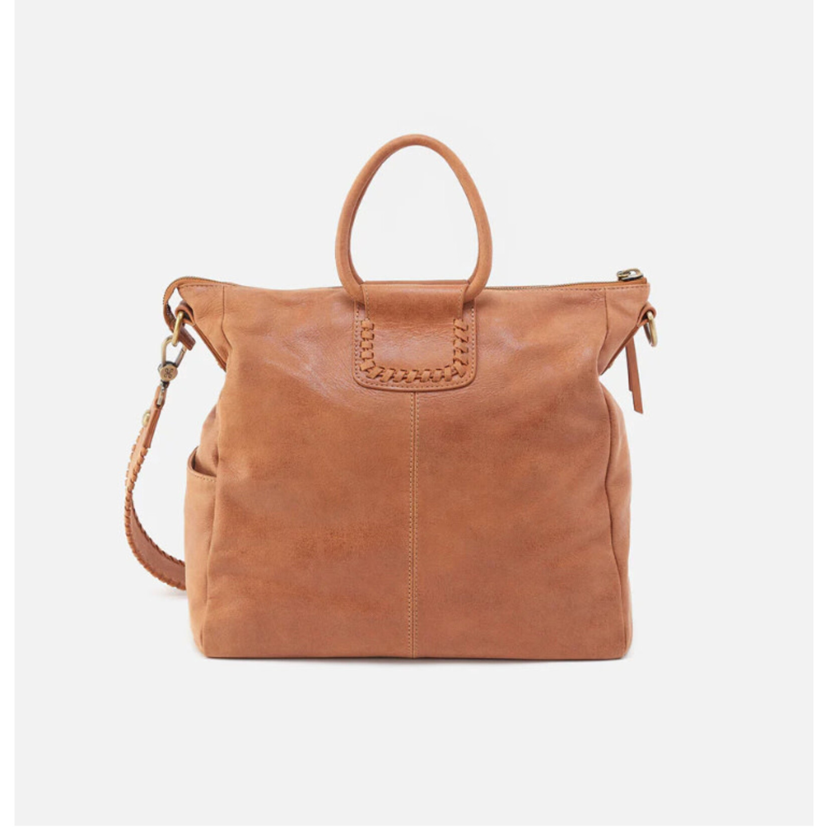 HOBO Sheila Buffed Leather Large Satchel in Whiskey