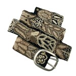 Jenny Krauss Monochromatic Embroidered Wool Belt