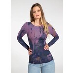 AMB Designs International Serenity  Second Skin Raw Edge Top - Aged Grape