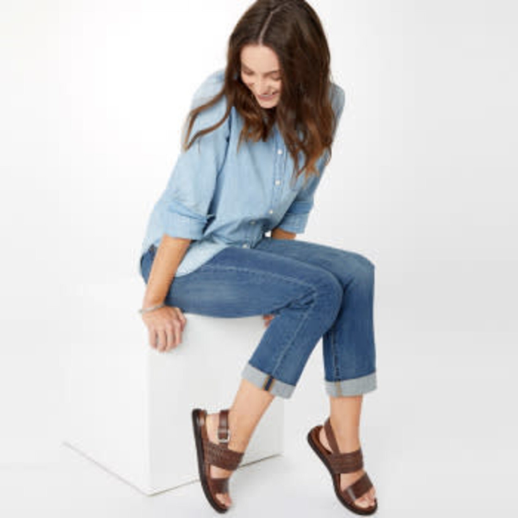 Brighton Hana Caramel Leather Sandal Size 9