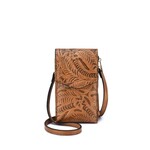 Mellow World Ruby Cellphone Holder with Coin Pouch in Cognac