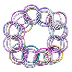 Sea Lily Rainbow PW Loop Bracelet