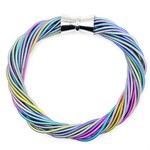 Sea Lily Rainbow Twist Bracelet w/ Magnet
