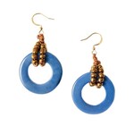 Organic Tagua Jewelry Noah Tagua Earrings in Biscayne Bay