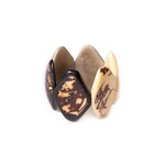 Organic Tagua Jewelry Brickell Tagua Bracelet in Onyx Black Combo