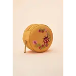 Powder Mini Round Jewelery Box - Ladybird in Mustard