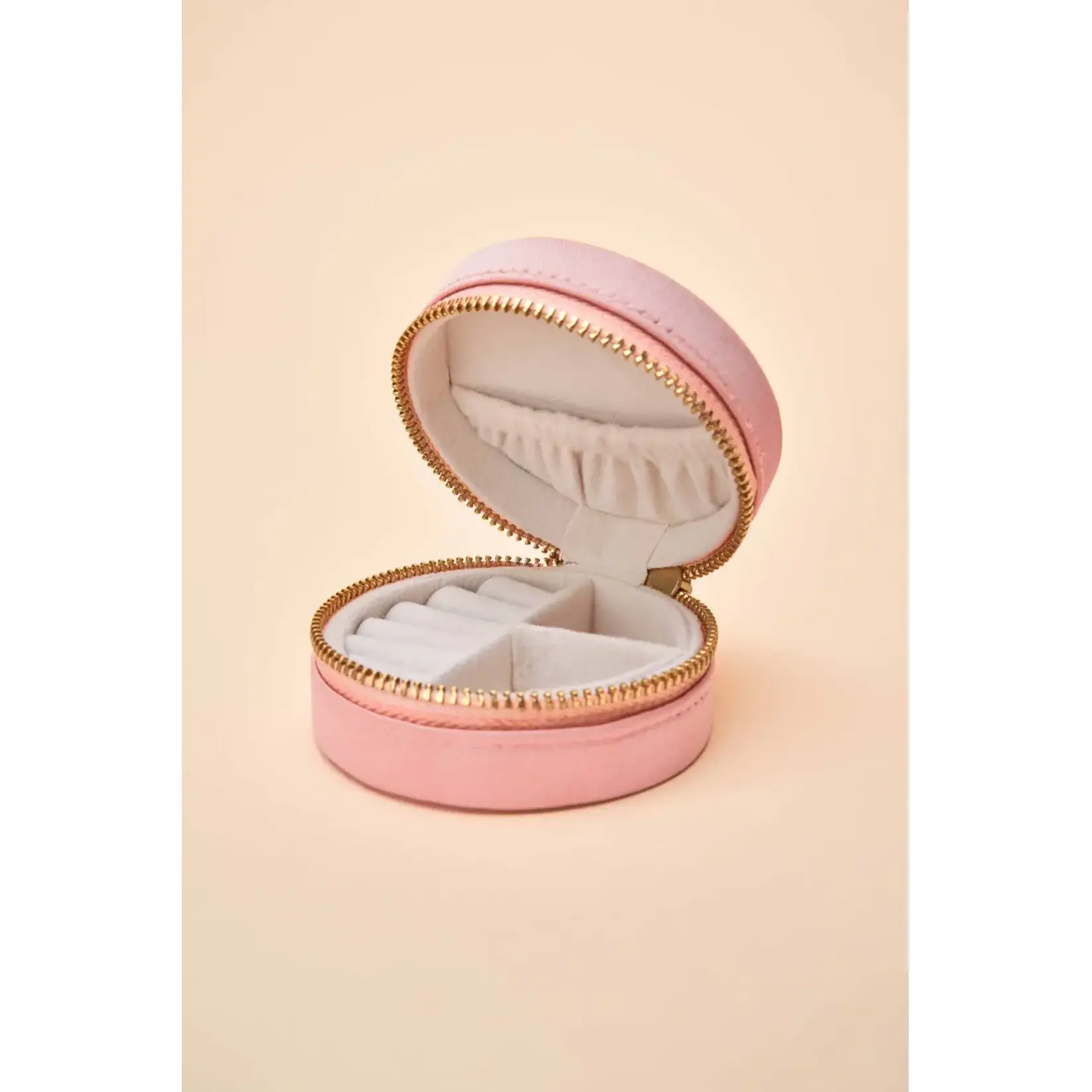 Powder Mini Round Jewelery Box - Ladybird in Rose