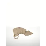 Claudia Italian Made Leather Belt in Light Taupe