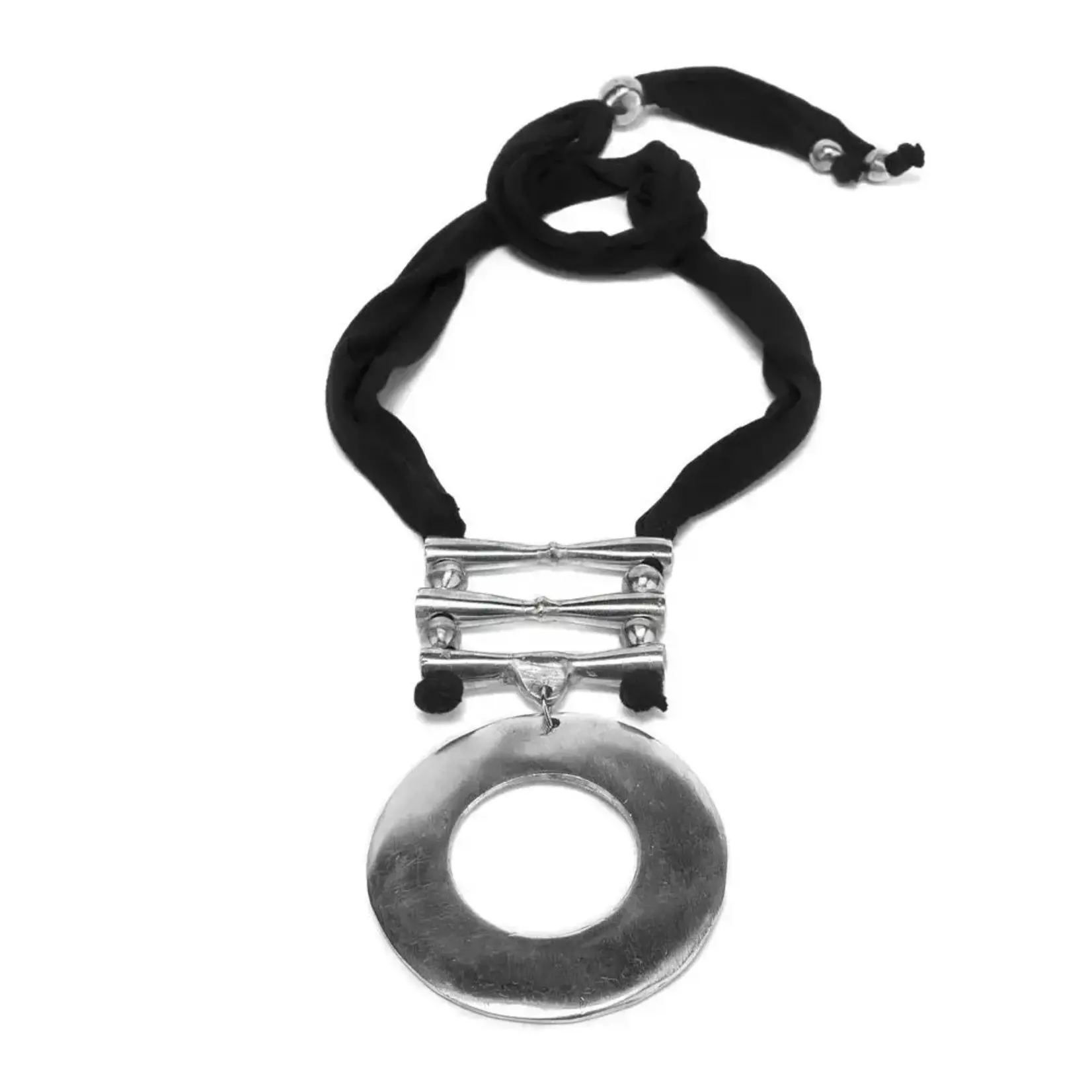Vesto-Pazzo Madagascar Made Circle Pendant of 100%Recycled Aluminum