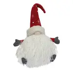Christmas Star & Polka Dot Sitting Gnome 21 in.
