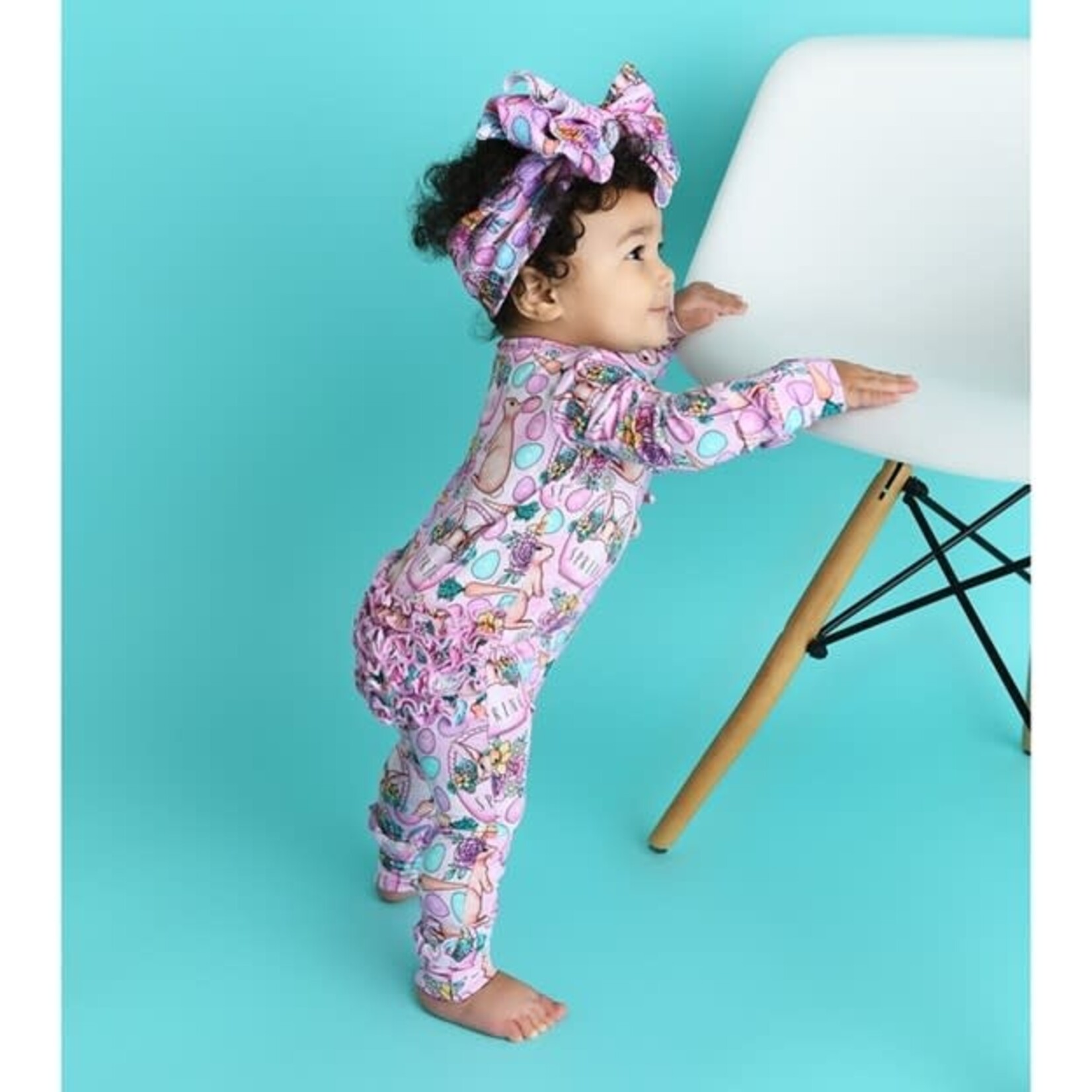 Baby Bamboo Headwrap in Catalina