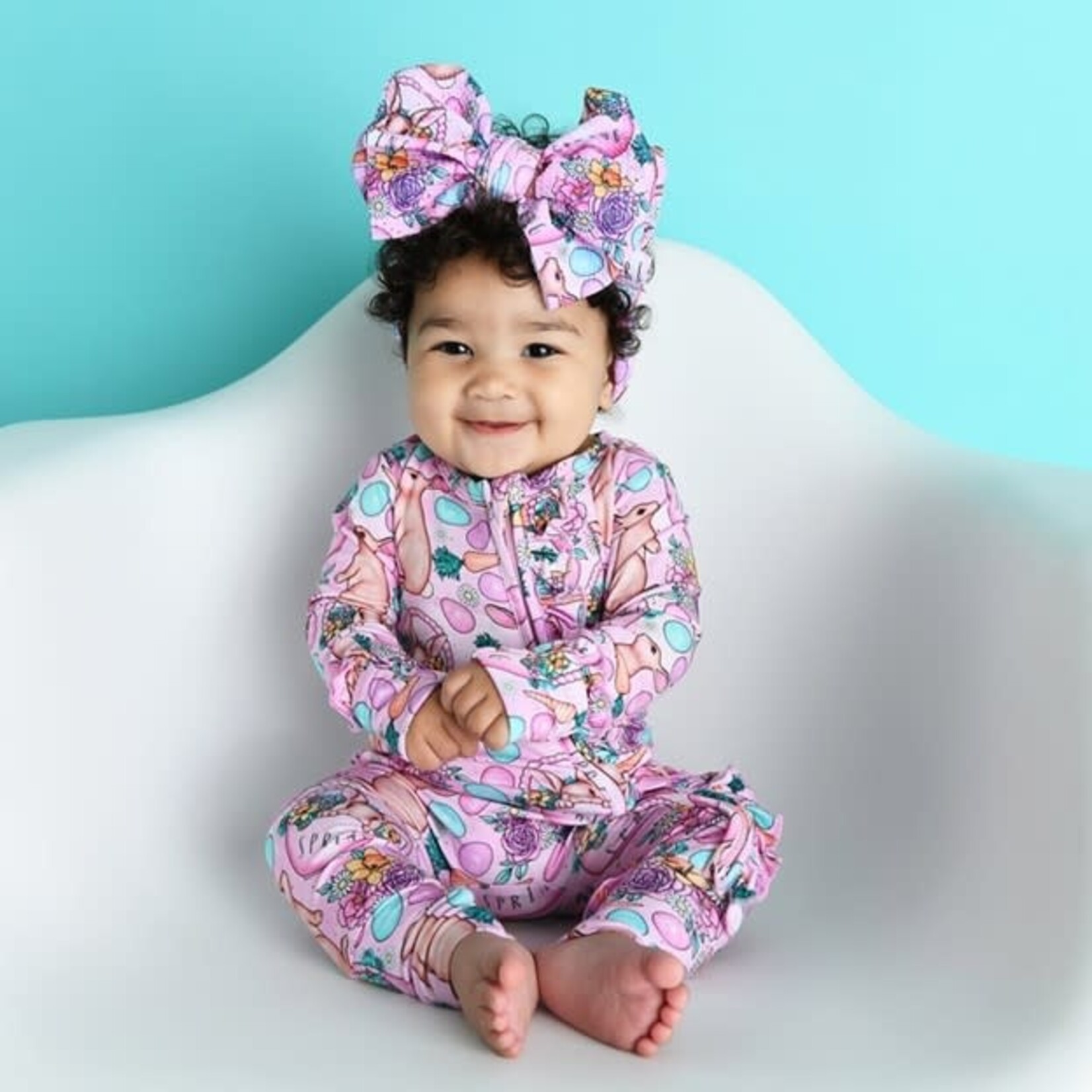 Baby Bamboo Headwrap in Catalina