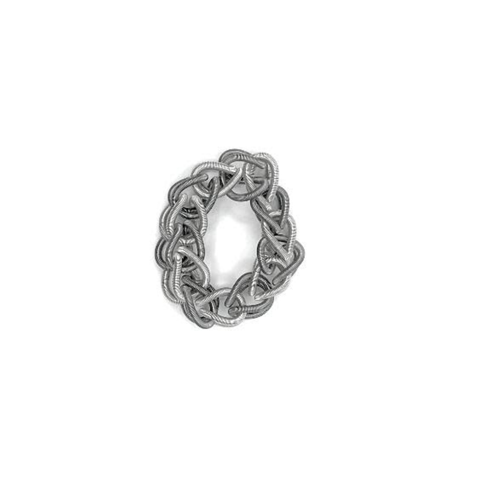 Sea Lily Slate/Silver Chain Link Bracelet
