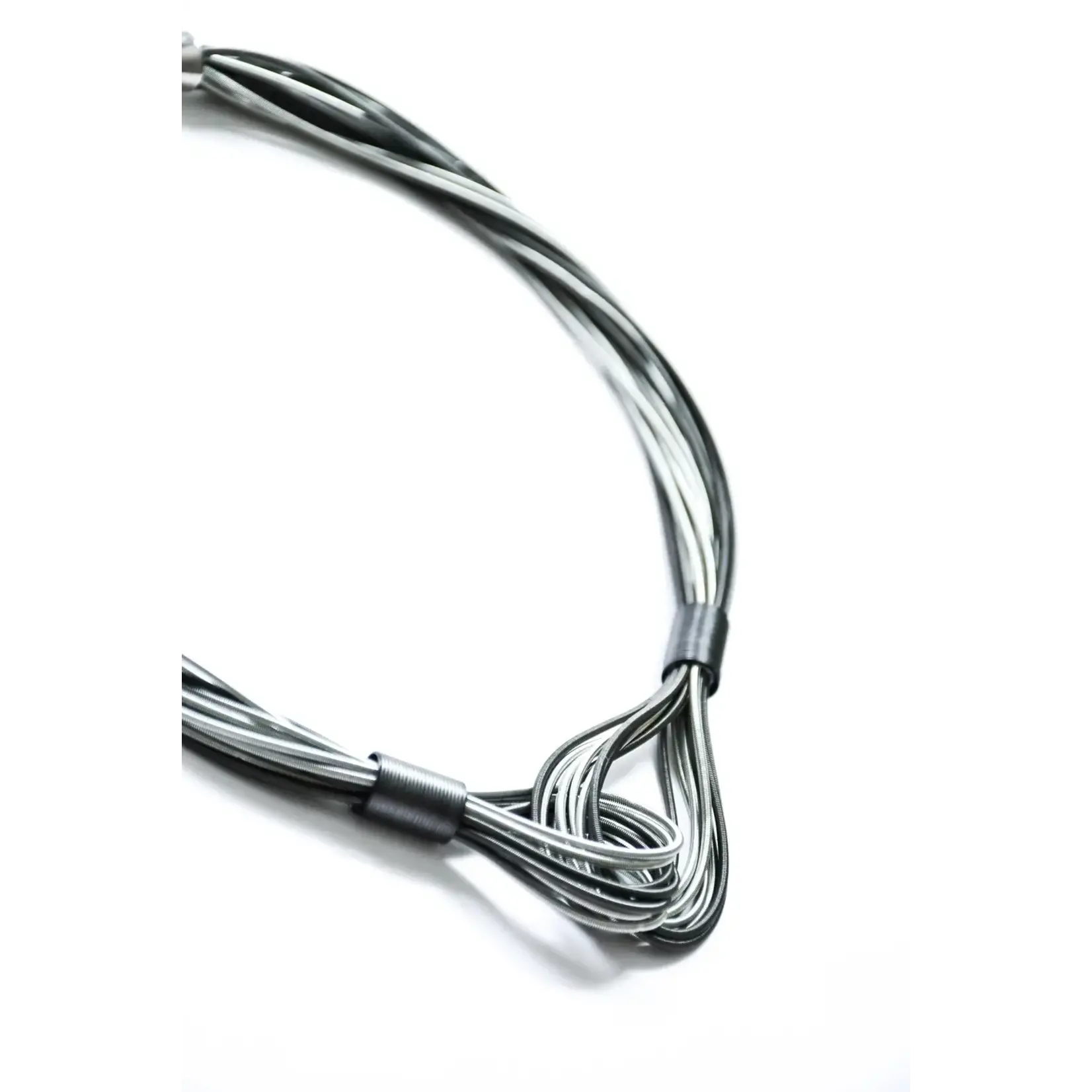 Sea Lily Slate/Silver PW Lrg Interlocking Loops Short Necklace