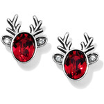 Brighton Reindeer Glitz Mini Post Earrings in Red