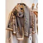 Winding River Gray / Black Garden Reversible Wrap – Artisan Shawl