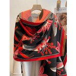 Winding River Red / Black Garden Reversible Wrap – Artisan Shawl