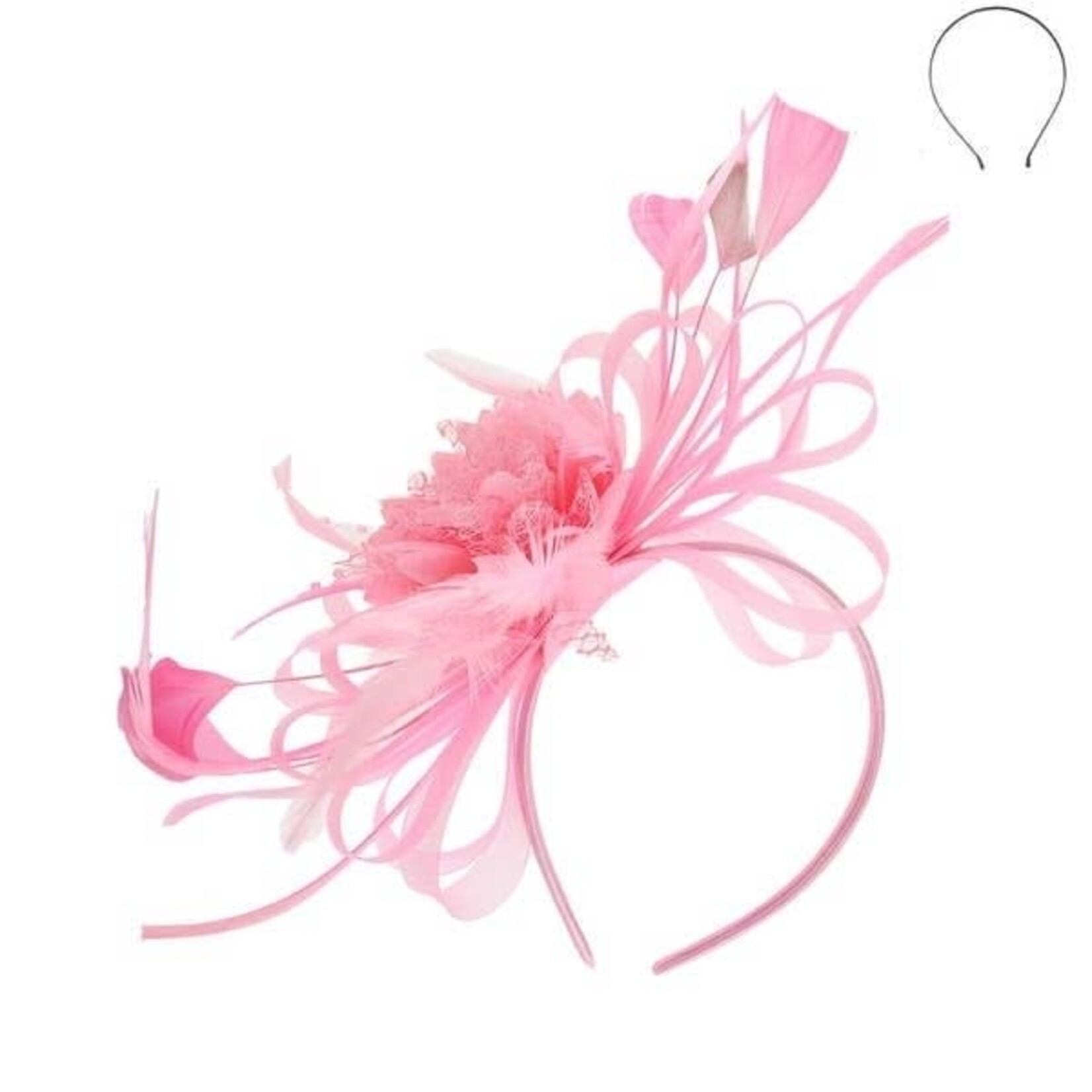 Headband Cluster Loop Daisy Flower Headband - Light Pink