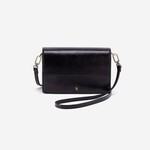 HOBO Jill Phone Crossbody Polished Leather in Black