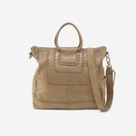 HOBO Sheila Buffed Leather Large Satchel in Metallic Leather