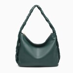 Jen & Co Delilah Knotted Detail Hobo w/ Knotted Handle - Hunter Green