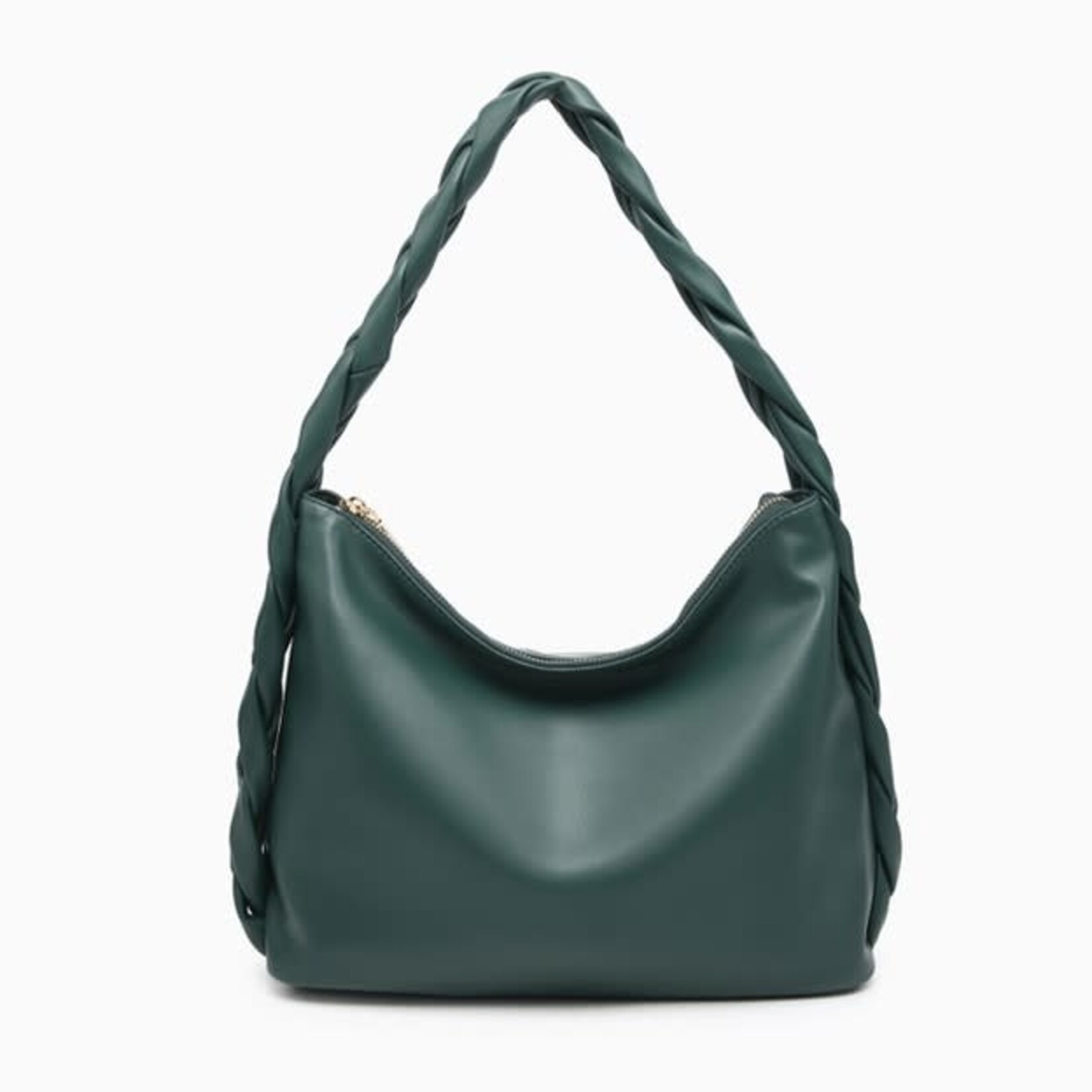 Jen & Co Delilah Knotted Detail Hobo w/ Knotted Handle - Hunter Green