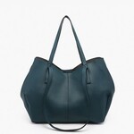 Jen & Co Celeste Distressed Hobo w/ Dual Handles in Peacock