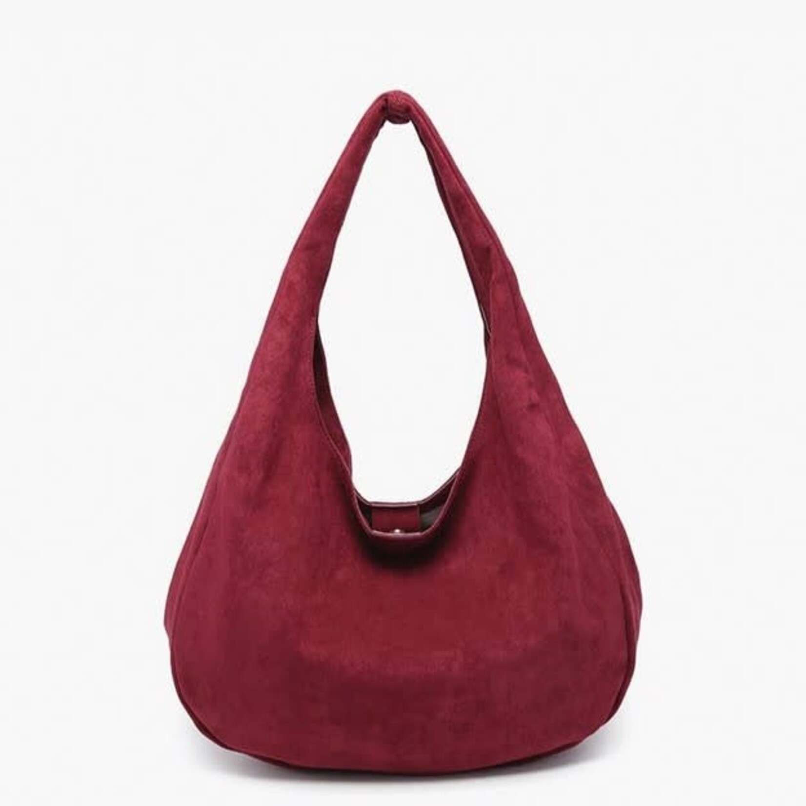 Jen & Co Katherine Slouchy Round Hobo in Wine
